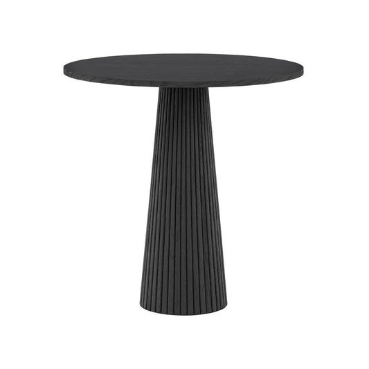 Leckford Ribbed Occasional Table | Black Oak - SEET London