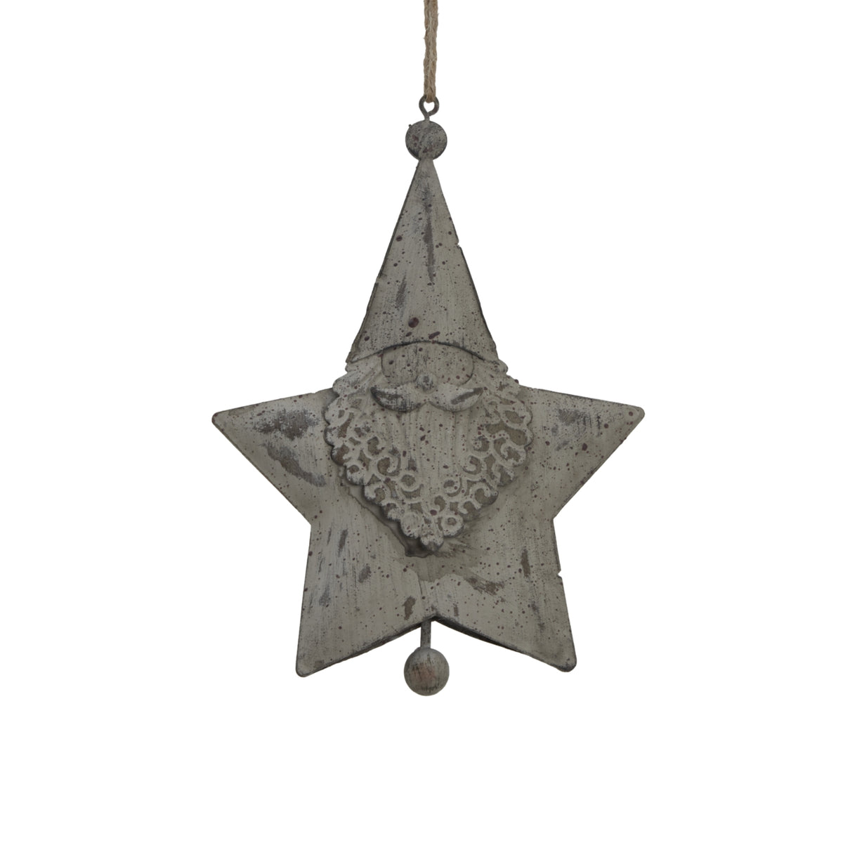 Large Rustic Hanging Santa Star