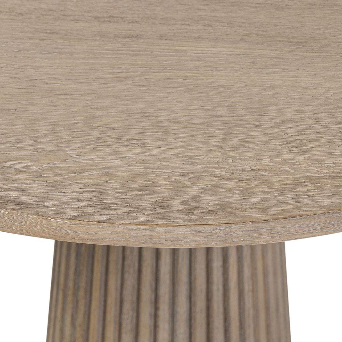 Leckford Ribbed Occasional Table | Aged Oak - SEET London