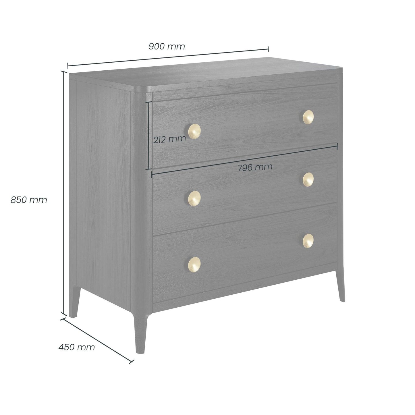 Abberley Chest of Drawers | Black - SEET London