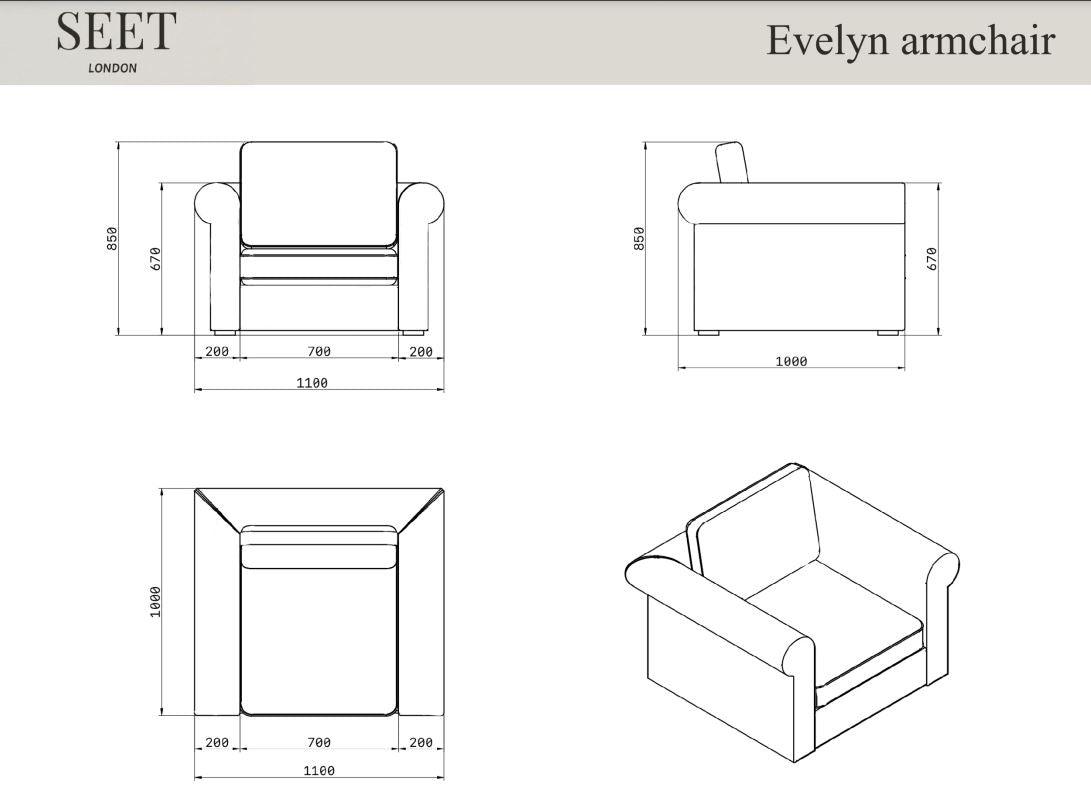 The Evelyn Armchair | Simplicity - SEET London