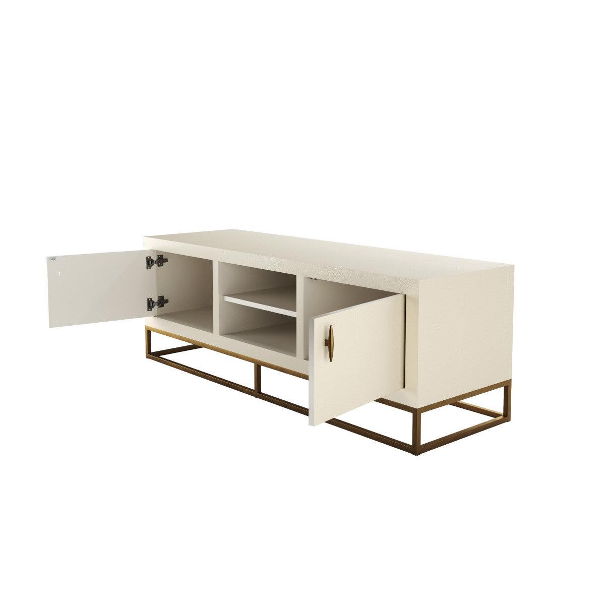 Hampton TV Unit | Ivory Shagreen - SEET London