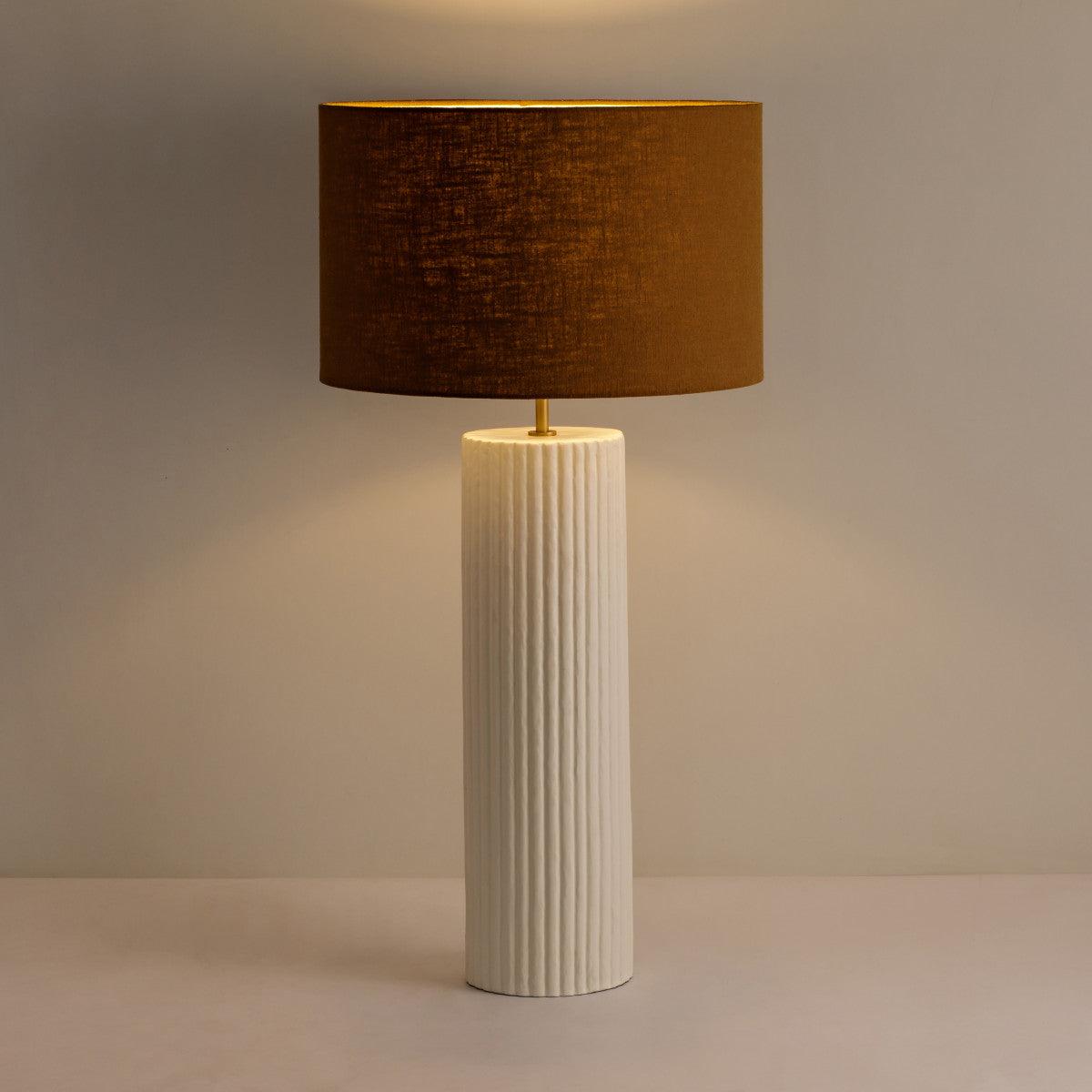 Lamp – Large Ribbed Gesso - SEET London