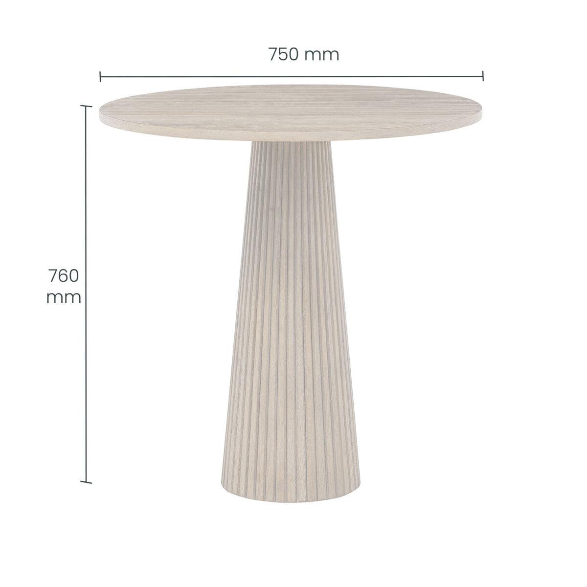 Leckford Ribbed Occasional Table | Aged Oak - SEET London