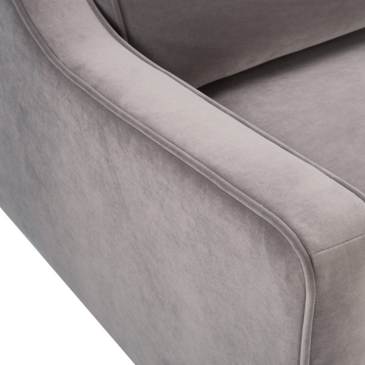 Daffy 2 Seat Sofa | Mink Velvet