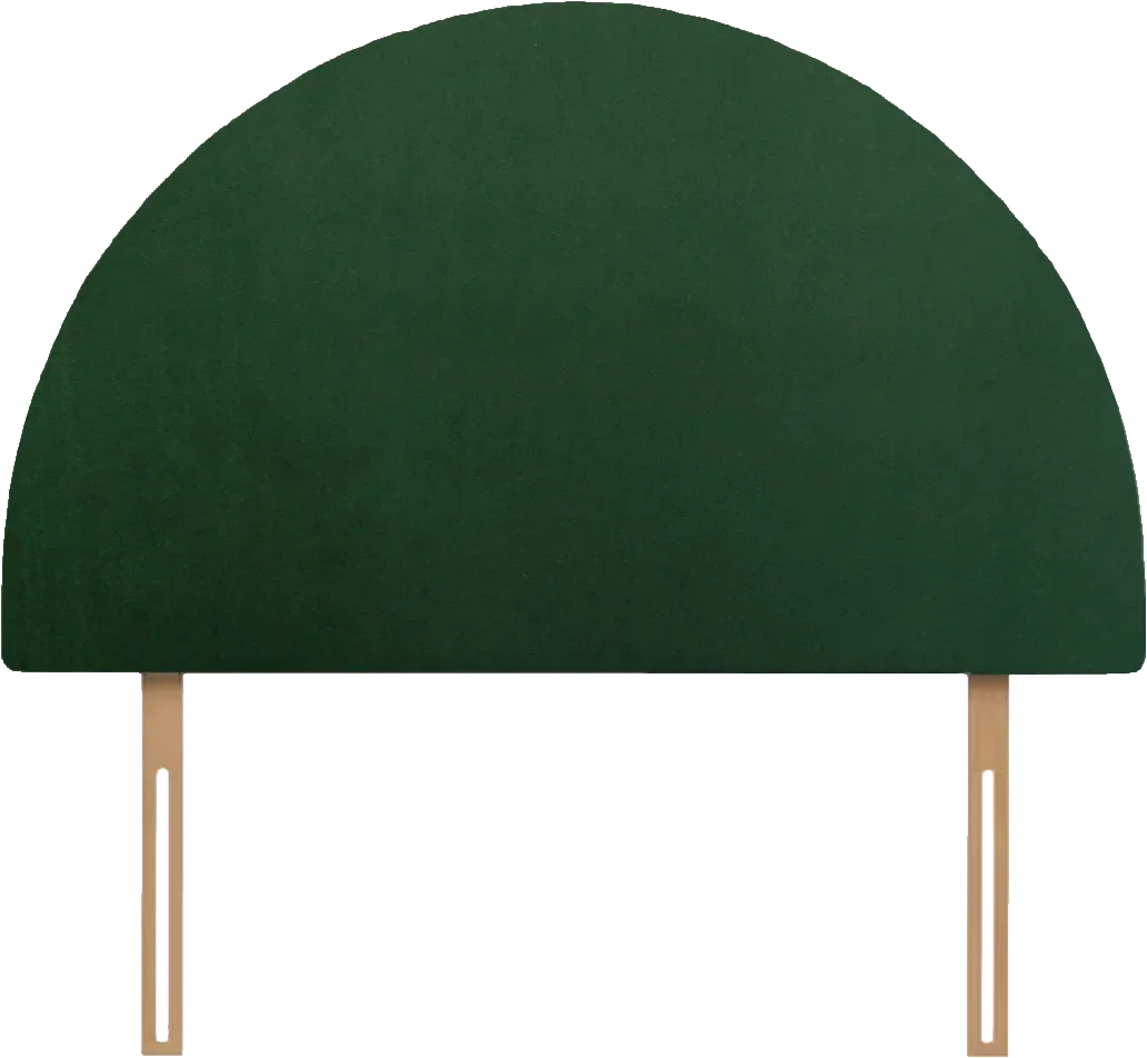 Hibiscus Headboard Double - Bottle Green