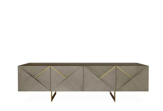 Ivanna 4 Door Entertainment Unit Ash Oak - SEET London