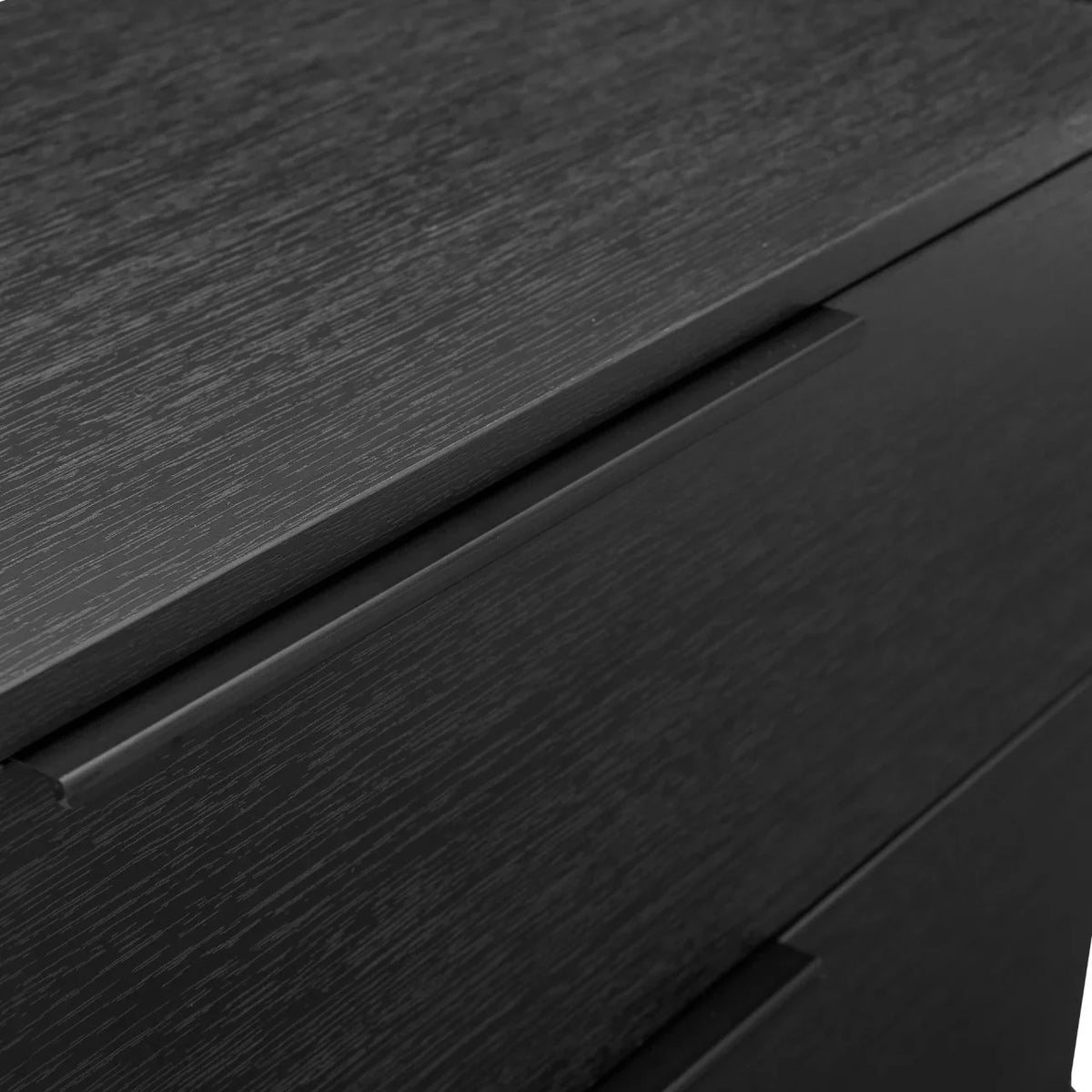 Luna 3 Drawer Chest - Black