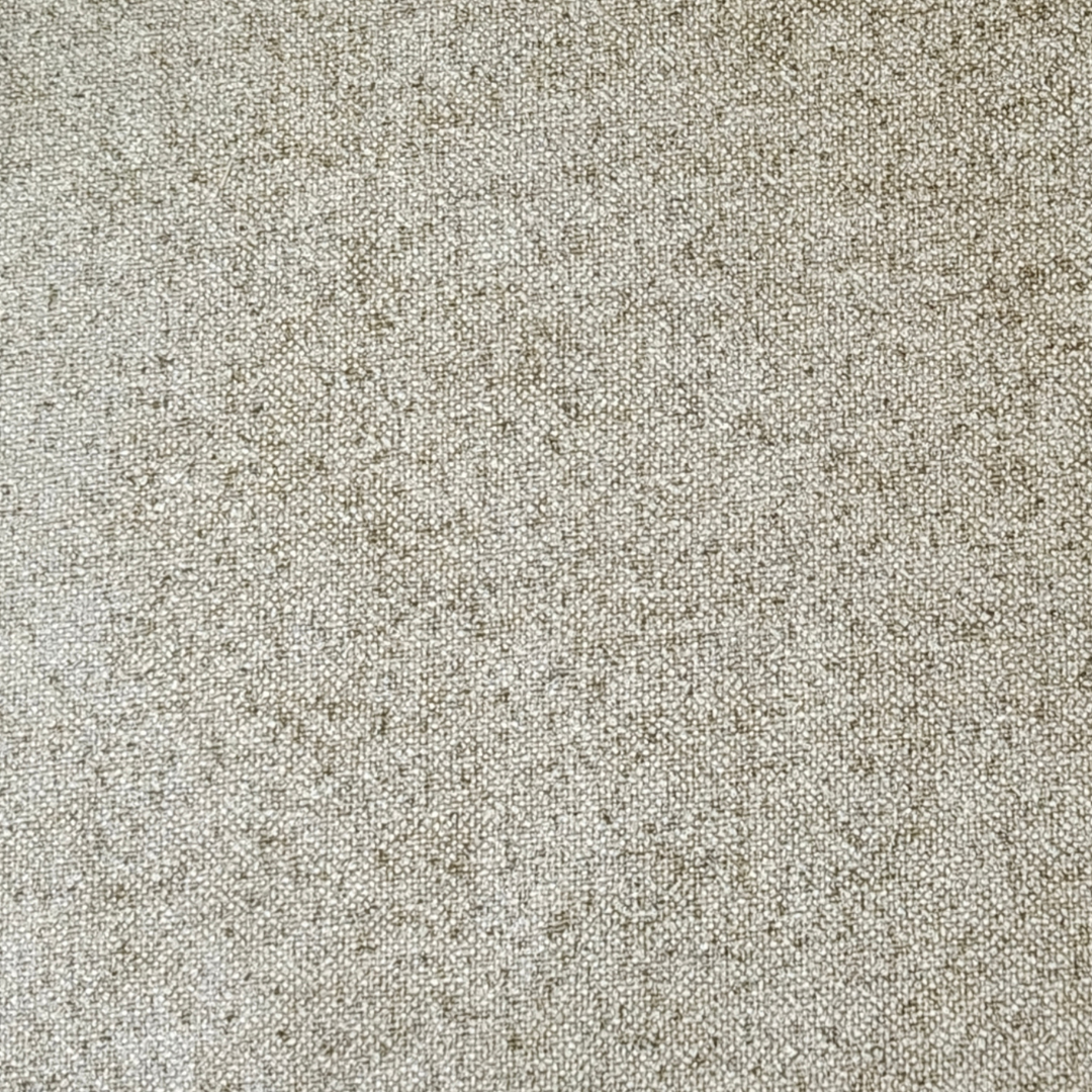 Oatmeal soft weave fabric swatch with textured, neutral beige upholstery material