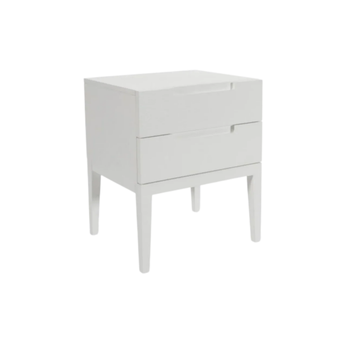 Orchid 2 Drawer Bedside - White