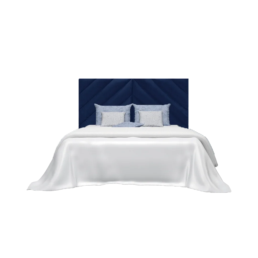 Rose Double Headboard - Royal Blue