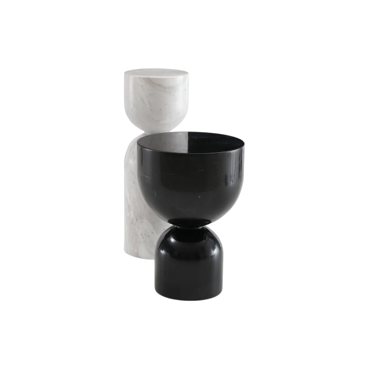 Salt Lamp Table - White Marble