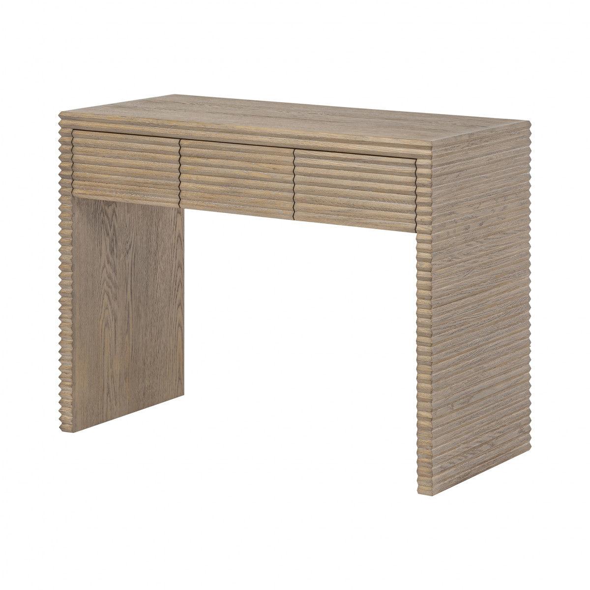Wickham Ribbed Oak Desk - SEET London