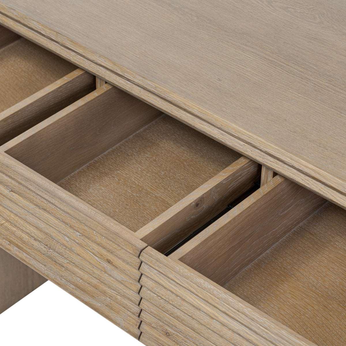 Wickham Ribbed Oak Desk - SEET London
