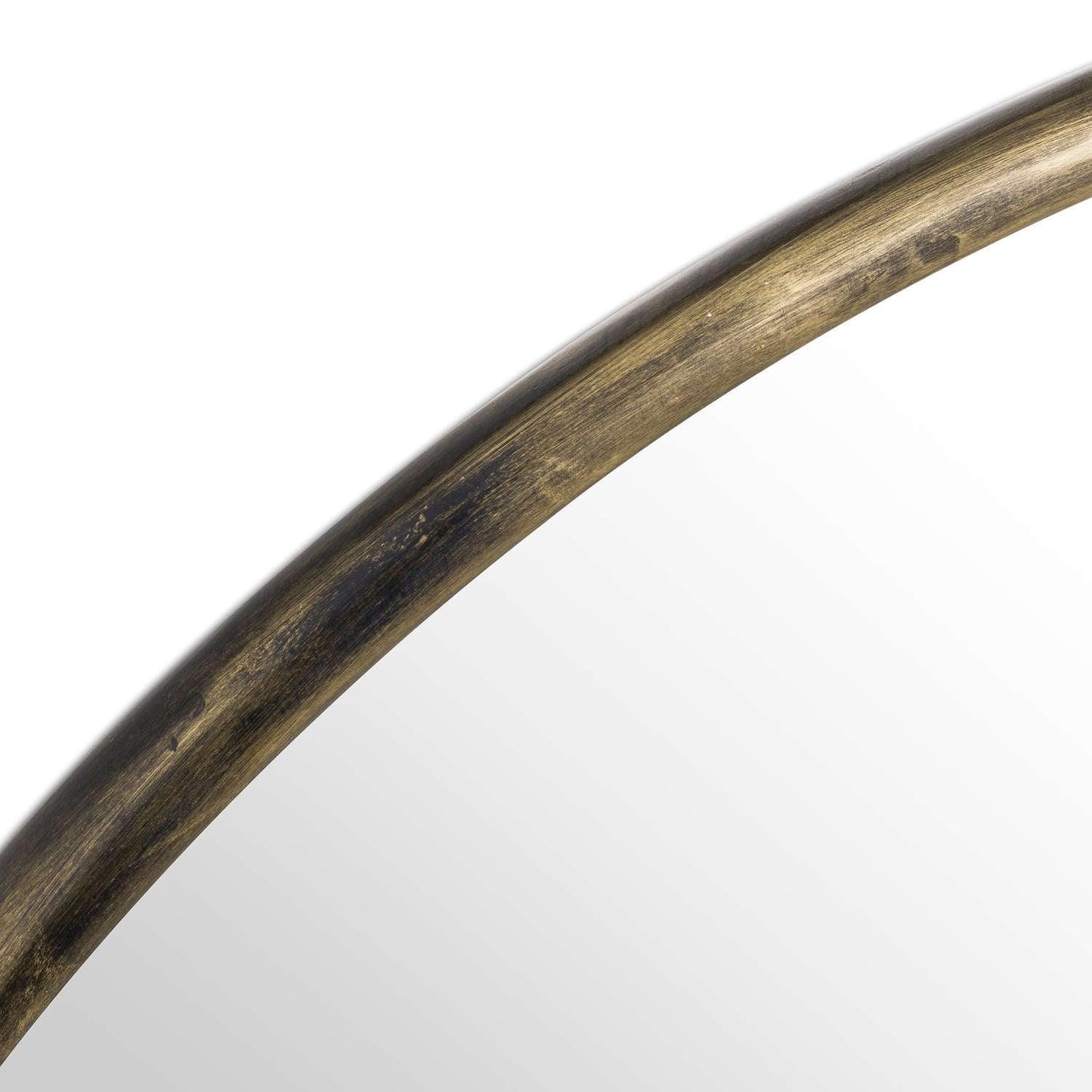 Antique Brass Large Narrow Edged Mirror - SEET London
