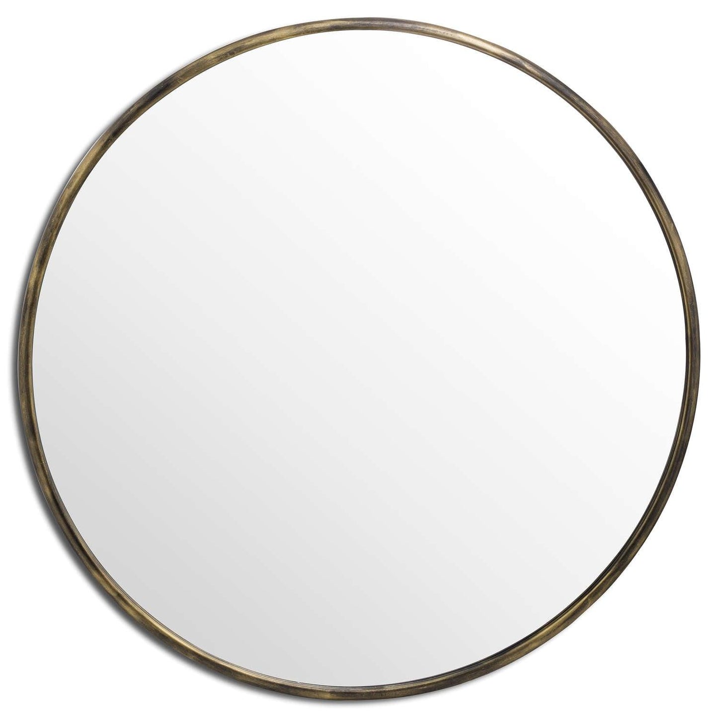 Antique Brass Large Narrow Edged Mirror - SEET London