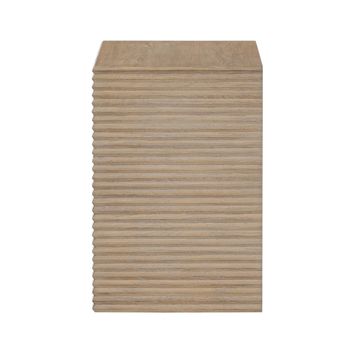 Wickham Ribbed Oak Bedside | 1 Drawer - SEET London