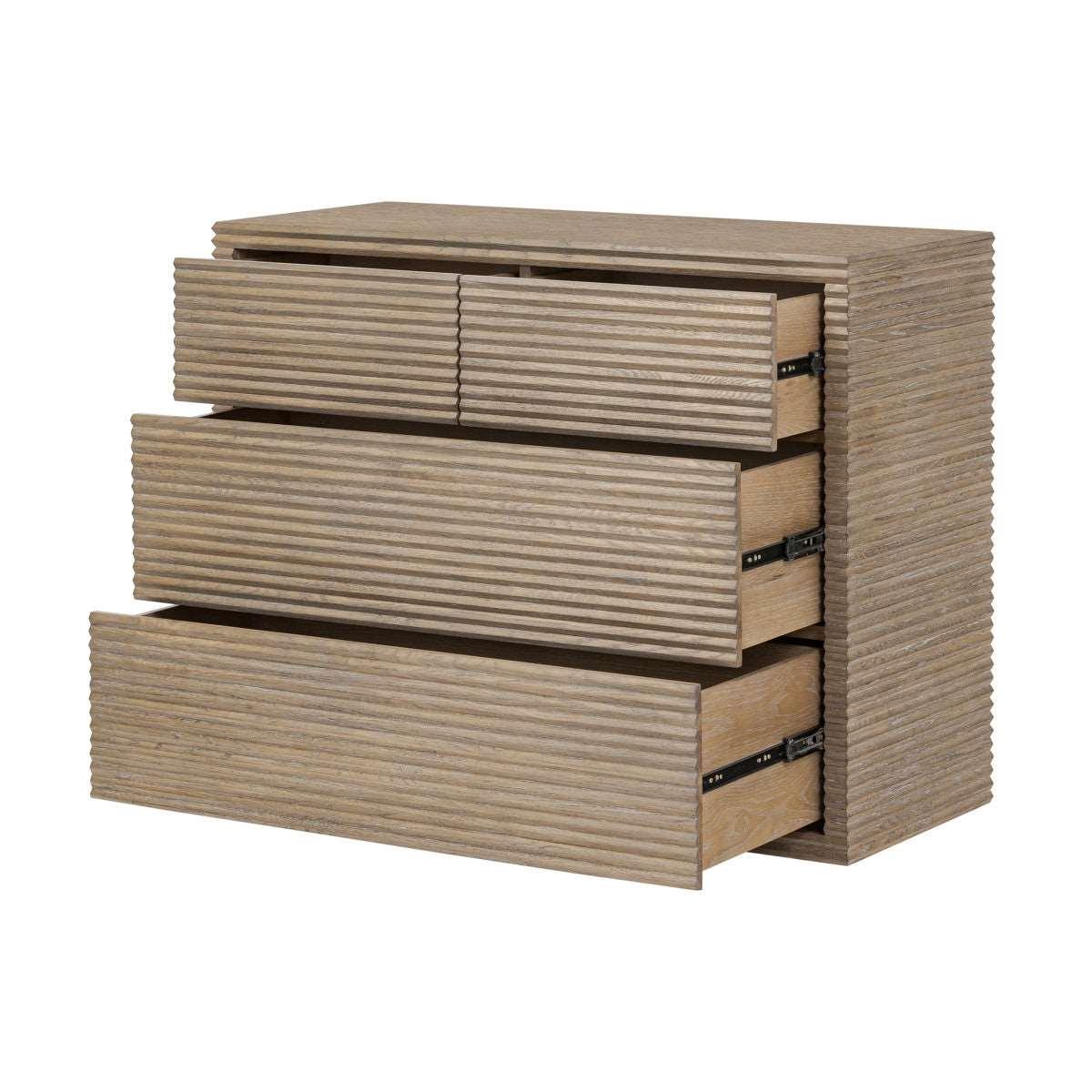 Wickham Ribbed Oak Chest of Drawers - SEET London