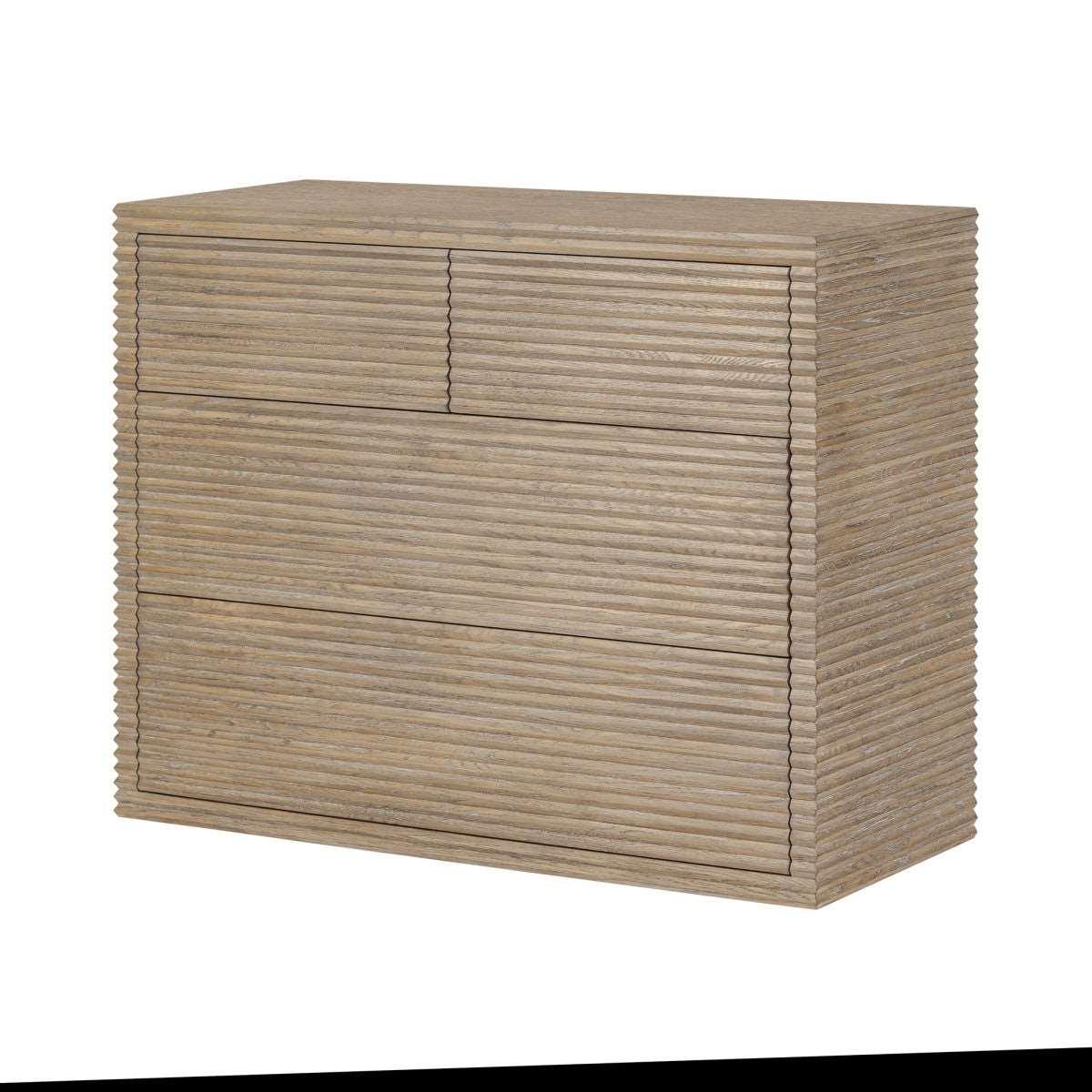 Wickham Ribbed Oak Chest of Drawers - SEET London