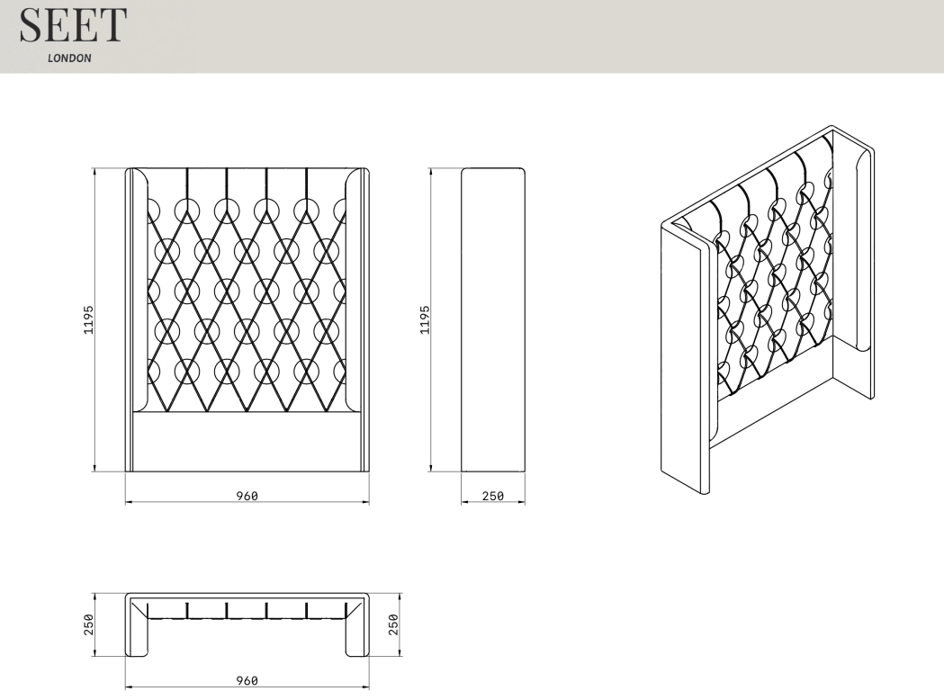 Regent Headboard | SEET BESPOKE - SEET London