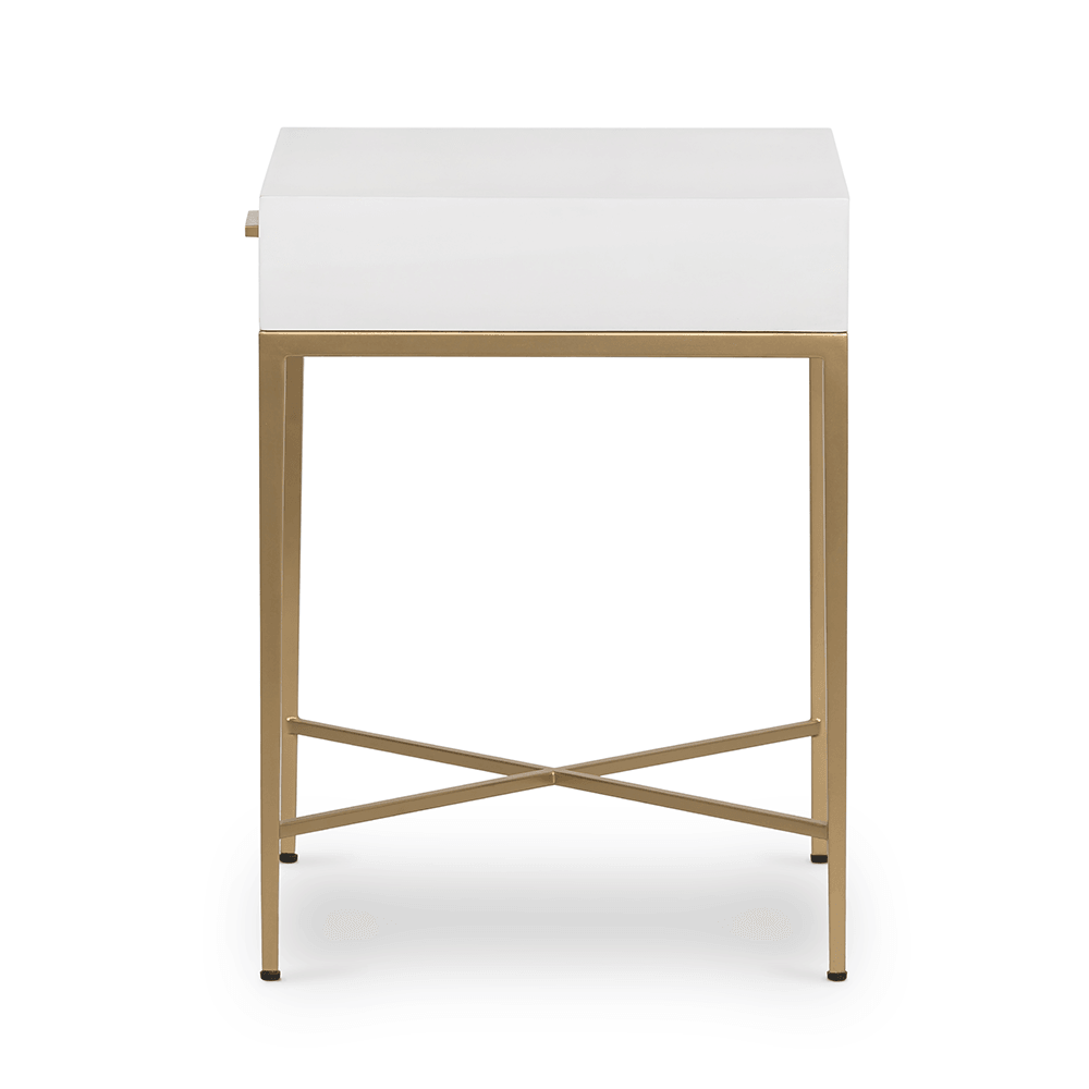 Berkeley Bedside Table | White - SEET London