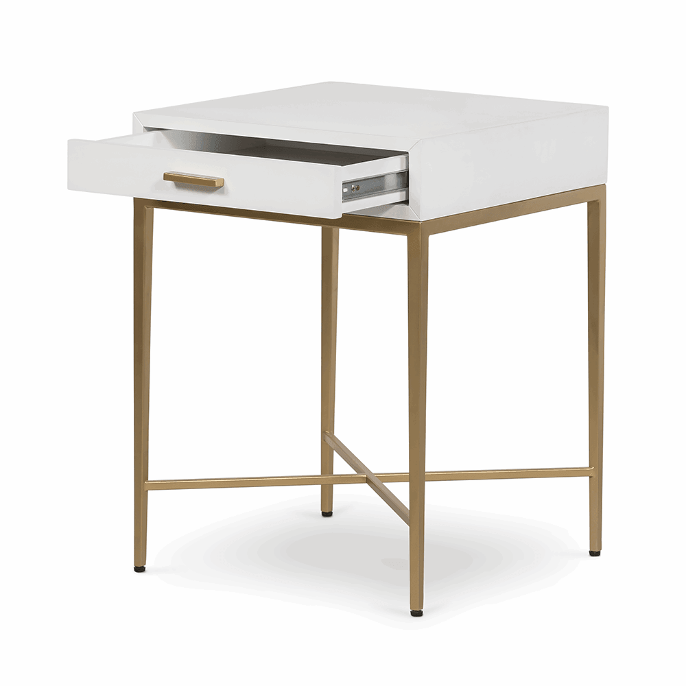 Berkeley Bedside Table | White - SEET London