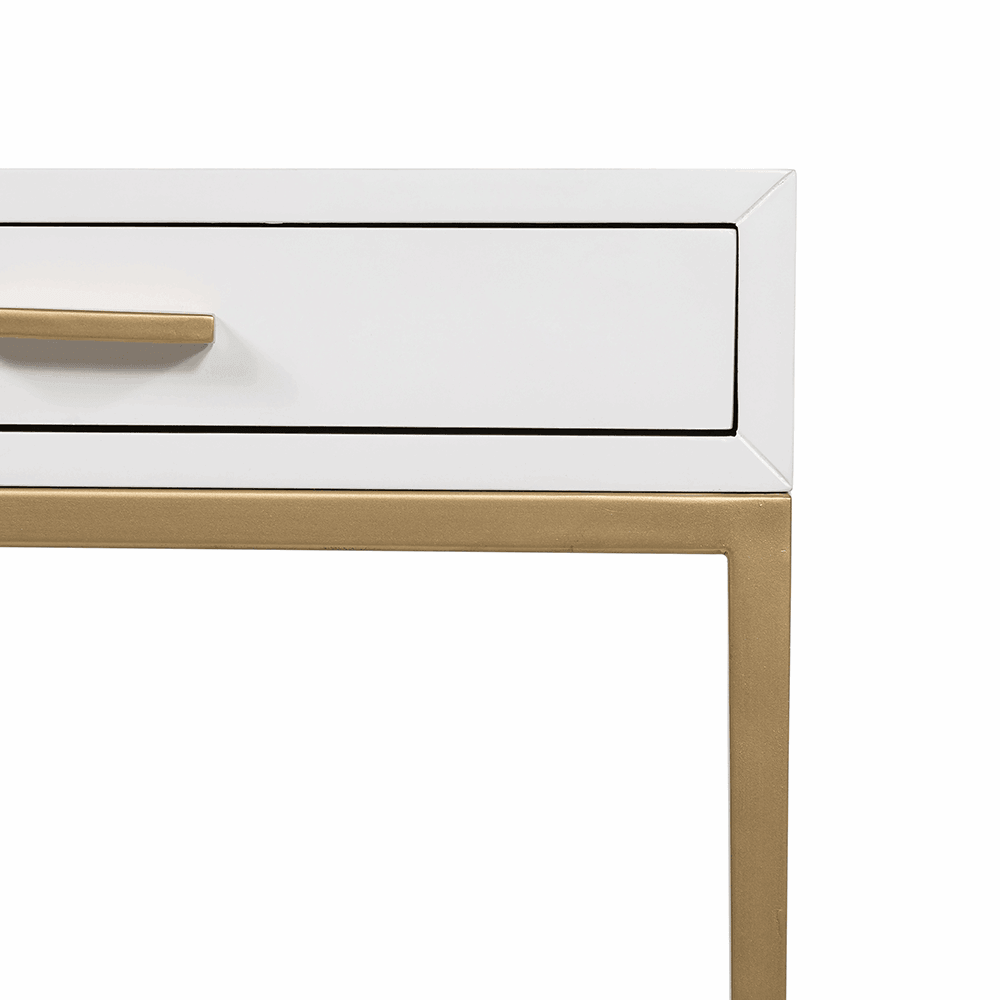 Berkeley Bedside Table | White - SEET London