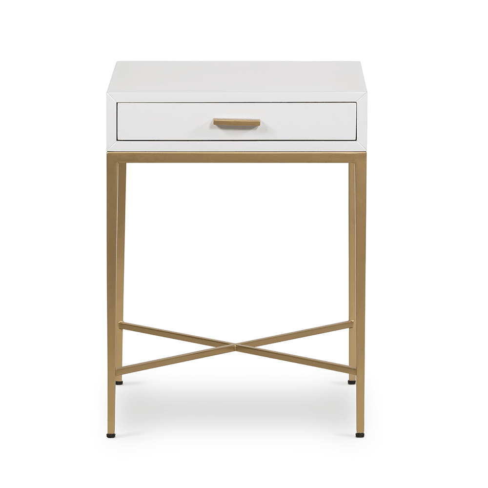 Berkeley Bedside Table | White - SEET London