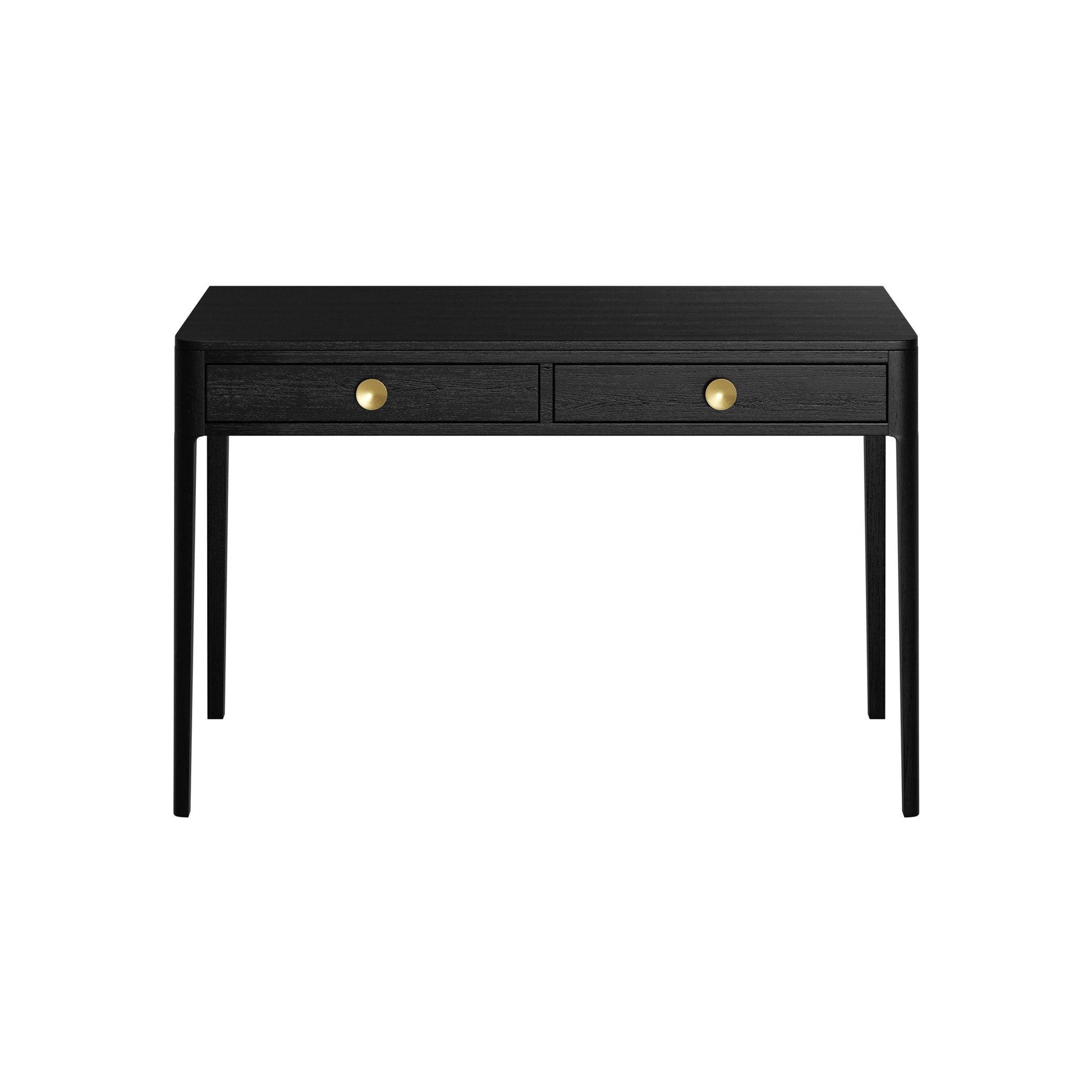 Abberley Black Desk with Drawers (Black) - SEET London