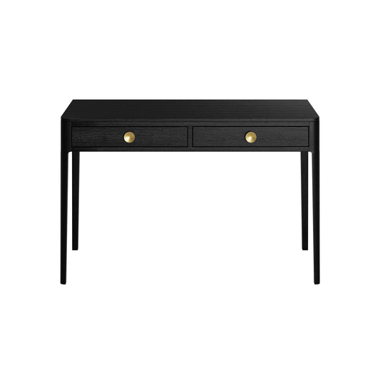 Abberley Black Desk with Drawers (Black) - SEET London