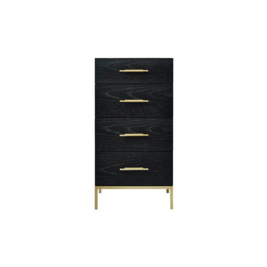 Tulip Tall Boy  - Wenge (Black Stained Oak)