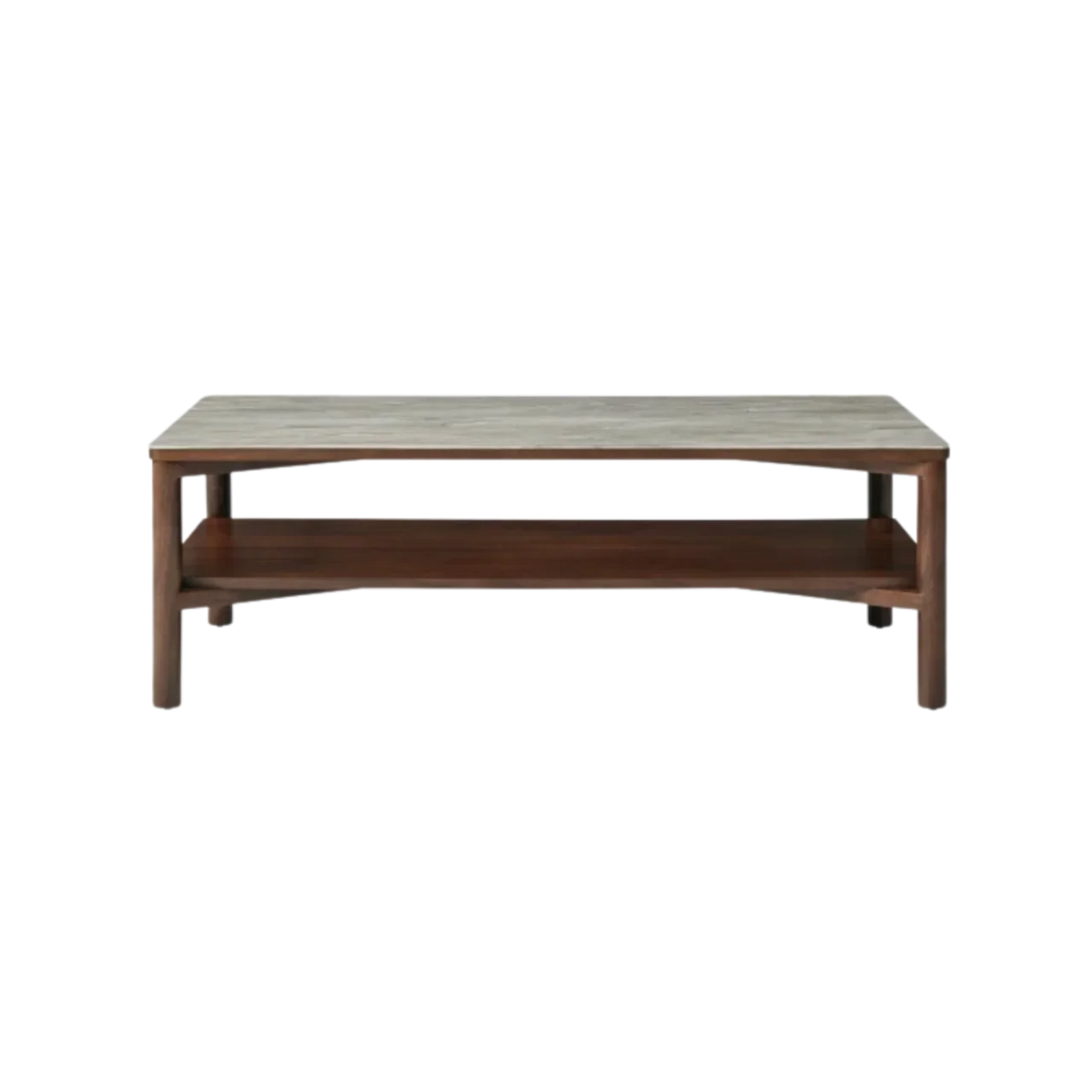Willow Coffee Table with Shelf - Timber Tobacco