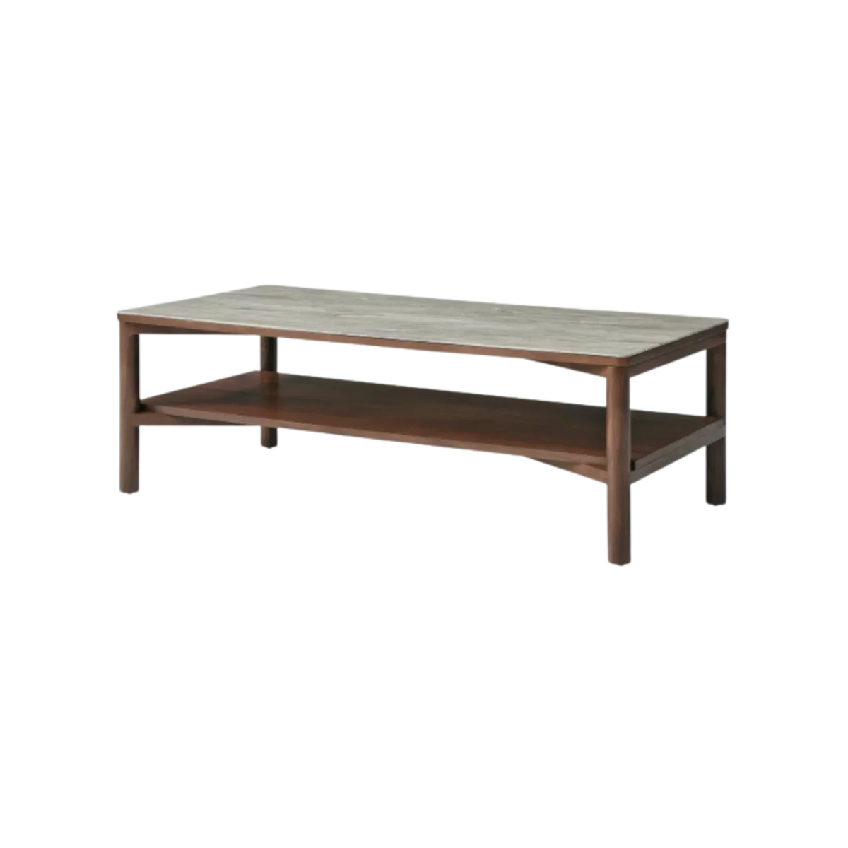 Willow Coffee Table with Shelf - Timber Tobacco