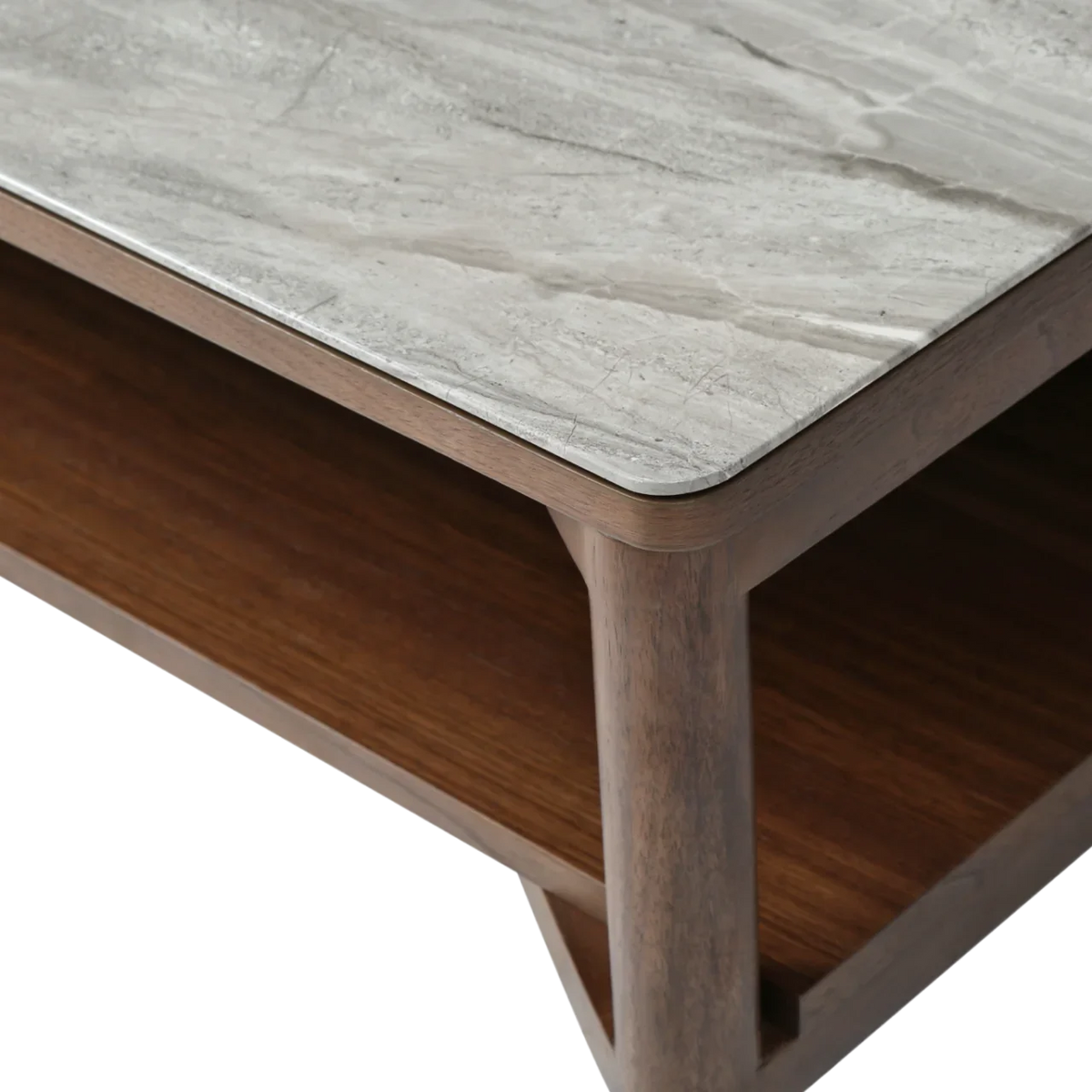 Willow Coffee Table with Shelf - Timber Tobacco